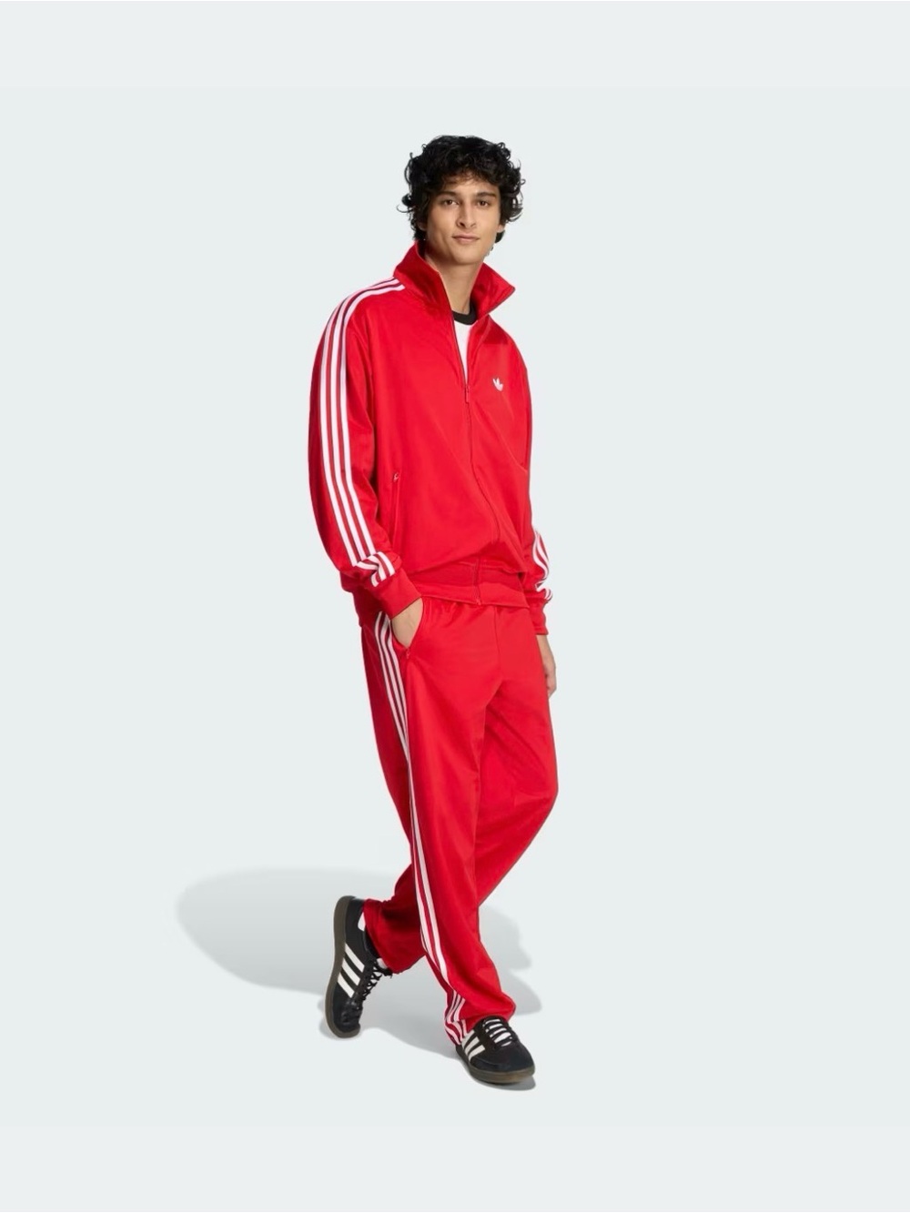 adidas Originals [S] Men’s Firebird Tracksuit (Jacket+Pants) Red IJ7060/KD8319 - Picture 6 of 12